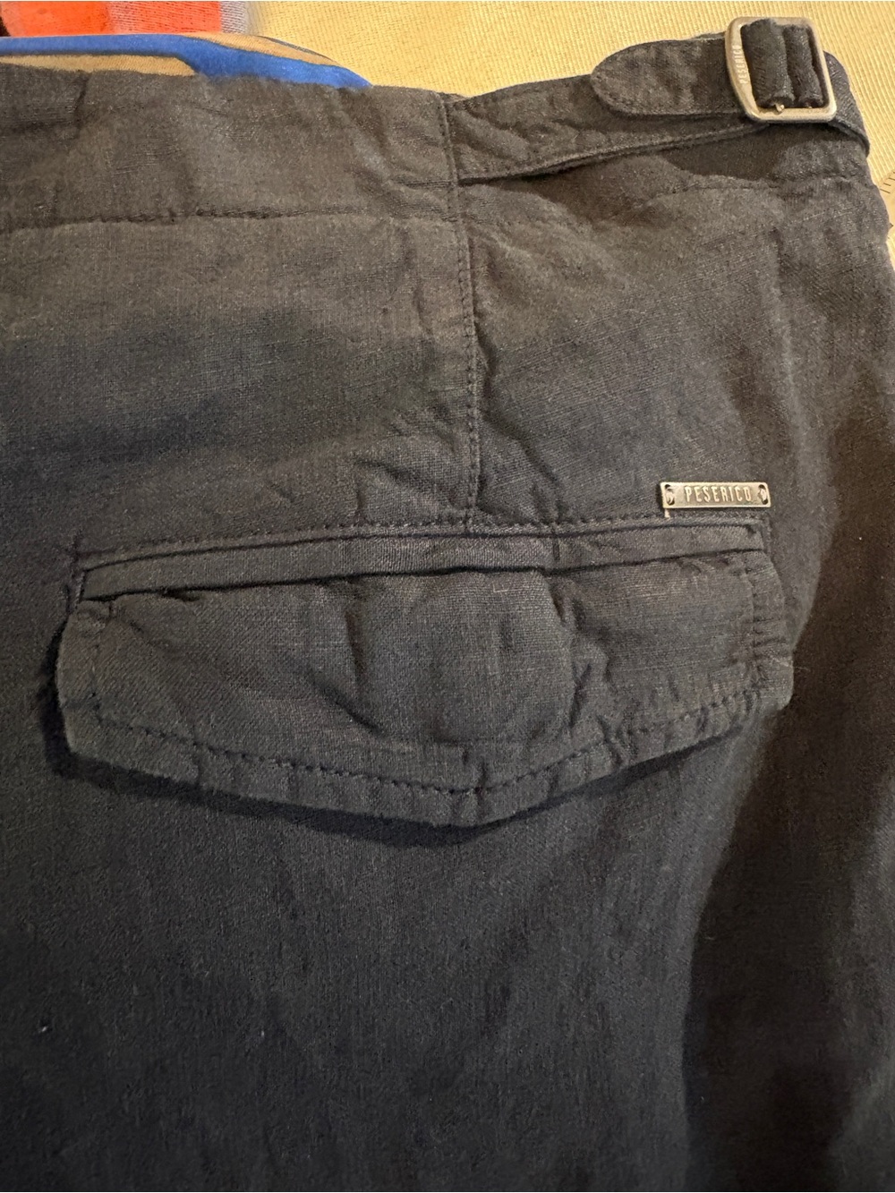 Peserico Dark Navy Linen-Blend MSRP $505 Pants with Tag - Picture 13 of 15